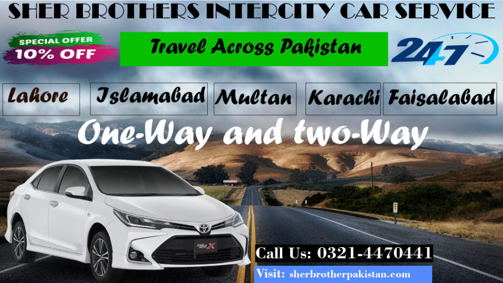Rent a Car Islamabad to Lahore
