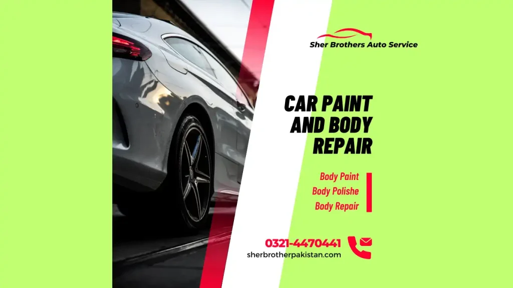Sher Brothers Car Paint and Body polish service in Lahore
