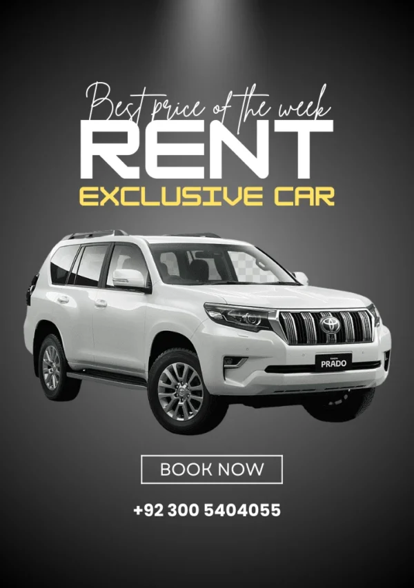 Toyota Prado SUV, used for family travel and northern tours from Lahore